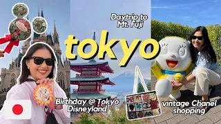 TOKYO vlog 🇯🇵🗻🛍️ | Tokyo Disneyland, Day trip to Mt. Fuji, Doraemon Museum, vintage Chanel shopping