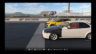 Gt7 | 98 Civic type R vs Fk8 drag mission