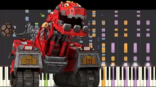 IMPOSSIBLE REMIX - Dinotrux Theme Song - Piano Cover