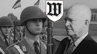 Militärische Ehren der Bundeswehr für Eisenhower (1959) Wachbataillon BMVg + Musikkorps Bundeswehr