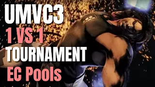 1 VS 1 Tournament in PMVC3! East Coast pools (Part 2 of 3) | UMVC3 | Palette Swap