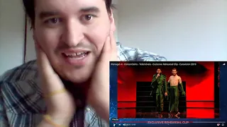 Sloth Reacts Eurovision 2019 Portugal Conan Osiris "Telemóveis" Second Rehearsal REACTION