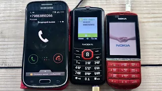 Nokia 300 vs Samsung Galaxy S4 Mini vs teXet TM D206/ Incoming and Outgoing Mobile Calls