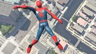 SPIDERMAN FAILS GTA 5 !! (GTA V / Jump / Falls / Funny Moments)