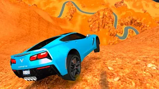 GTA 4 Cliff Drops & Crashes (with Real Cars Mods) ep.40