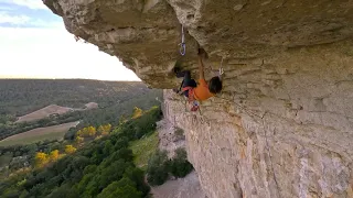 Theo Blass in Biotop 8b+ (5.14a) Claret, South of France