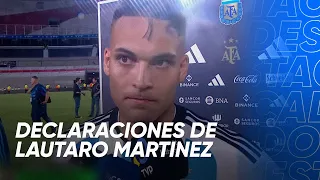 Declaraciones de Lautaro Martínez- Argentina 2-0 Panamá - Amistoso 2023