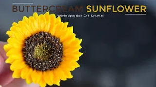 Buttercream Sunflower piping tutorial - Cách bắt hoa hướng dương từ kem bơ