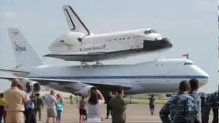 The final flight of Space Shuttle Endeavour onboard a Boeing 747