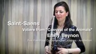 Saint Saens - Voliere from the Carnival of the Animals flute solo demonstrated by Emily Beynon