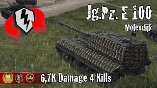 Jagdpanzer E 100  |  6,7K Damage 4 Kills  |  WoT Blitz Replays