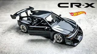 Honda CRX Rear Engine V6 Twin Turbo Time Attack Hot Wheels Custom