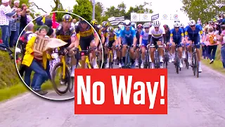 Spectator Causes Entire Peloton To Crash At Tour de France