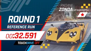 Asphalt 9 [Manual] | PAGANI ZONDA HP BARCHETTA | Grand Prix Round 1 | 32.591 | 1⭐ Run By Ł_Swen