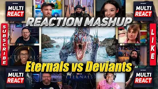 Eternals vs Deviants Fight Scene ETERNALS (2021) Reaction Mashup