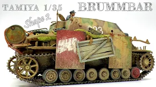 1/35 Scale Brummbar -German Assault Tank Ⅳ- 【How to paint TANK MODEL】TAMIYA