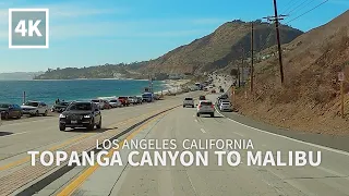 [4K] Driving Topanga Canyon to Malibu - Pacific Coast Highway, Los Angeles County, California 4K UHD