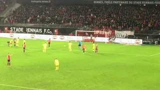 Stade rennais Nantes ambiance penalty