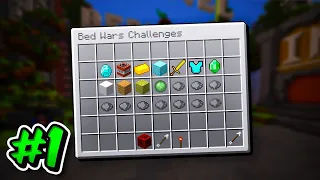 beating EVERY hypixel bedwars challenge... (part 1)