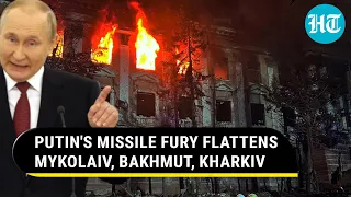 Putin's Kalibr missiles strike Mykolaiv; Russia unleashes 324 attacks on Bakhmut, Kharkiv in a day