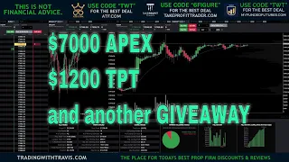 Live NQ APEX 150K , TAKE PROFIT TRADER, MY FUNDED FUTURES