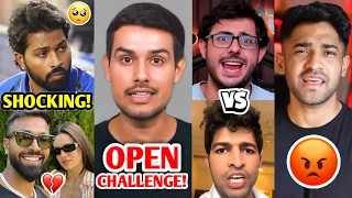 This News has SHOCKED Everyone! 😱| Dhruv Rathe OPEN Challenge, CarryMinati Vs Joginder,Hardik Natasa