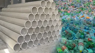 How We Make Large PVC Pipe From Millions Waste Plastic Bottles