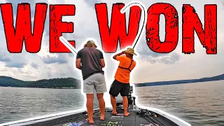 WE WON! MOST EPIC Night Tournament on LAKE GUNTERSVILLE Bass Fishing!!