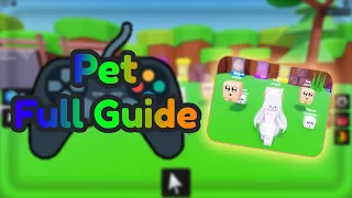 Full Pet Guide(fix pet model bug,add more pet,add pet animation) to your Simulator Generator game