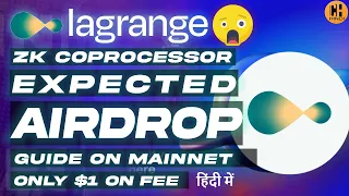 Lagrange- Expected Airdrop 🎁 Full Guide on Mainnet with $1 Fee - Hindi