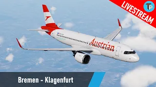 TimPictures | X-Plane 12 | Bremen - Klagenfurt | ToLiss Airbus A320neo | Austrian Airlines | IVAO