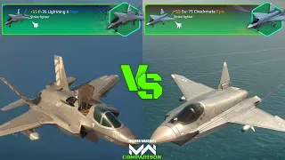 F-35 Lighting II VS Su-75 Checkmate | Strike Fighter Comparison | Modern Warships