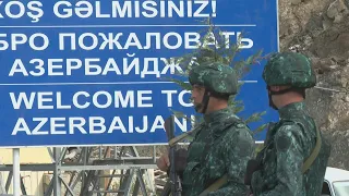 Images from the Azerbaijan checkpoint at the Lachin corridor | AFP