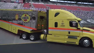 NASCAR HAULERS ARRIVE AT BRISTOL MOTOR SPEEDWAY - 2024