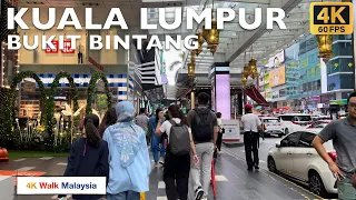 [4K 60fps HDR] KUALA LUMPUR | BUKIT BINTANG - MALL & BAZAAR RAMADAN 2024 | Malaysia Walking Tour