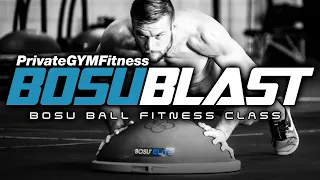 Bosu Ball Core Workout (W1, D3) Beginner | BOSUBLAST 🔥 200-300 kcal (FOLLOW ALONG!)