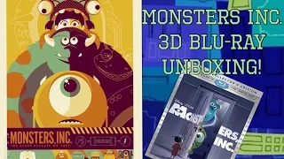 Monsters, Inc. 3D Blu-ray Combo Pack Unboxing!