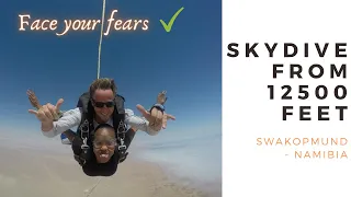 I jumped from 12 500 feet out of an aeroplane | Skydiving in Swakopmund - Namibia | LangaLanga | #11