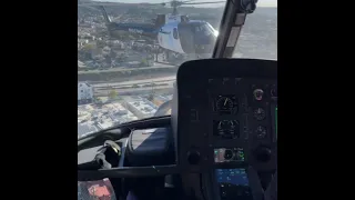 Dancing 💃🏼 In the sky  with a Los Angeles police helicopter