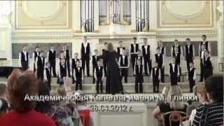 Boys Choir "Iskra" - Хор мальчиков "Искра". Джонстон. "I write the songs"