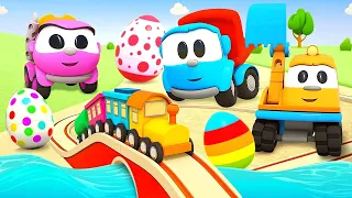 Leo the Truck Season 2 & Funny cartoons full episodes - Car games & Cars and trucks for kids.