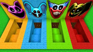 SURVIVAL IN BASEMENT NIGHTMARE CATNAP BUBBAPHANT DOGDAY in Minecraft Smiling Critters - Gameplay