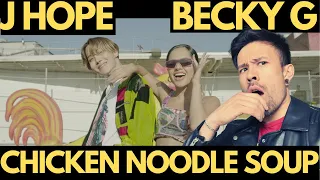 J HOPE CHICKEN NOODLE SOUP REACTION feat BECKY G - BRUH THIS IS A BANGER!!!