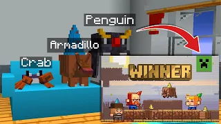 Armadillo, Crab and Penguin react to Minecraft Mob Vote