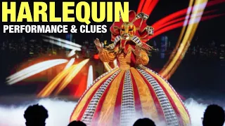 The Masked Singer Harlequin: Performance, Clues & Guesses (Episode 5)