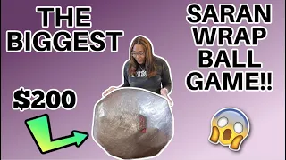 The Biggest Saran Wrap Ball | HOW TO | CHRISTMAS PARTY GAME IDEA