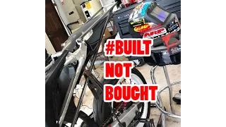 How to build a 12 O'clock stunt frame for a CRF450 Supermoto Part 1!