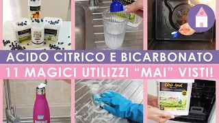 PULIZIE DI CASA:11 UTILIZZI DEL BICARBONATO E ACIDO CITRICO | PULIZIE GREEN |2021|“MALATA DI PULITO”