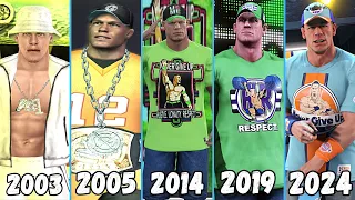 Evolution of John Cena Entrance 2003-2024 - WWE Games