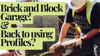 Bricklaying Vlog - Brick & Block Garage (Heritage Blend) - Back to using Profiles? - Part 1